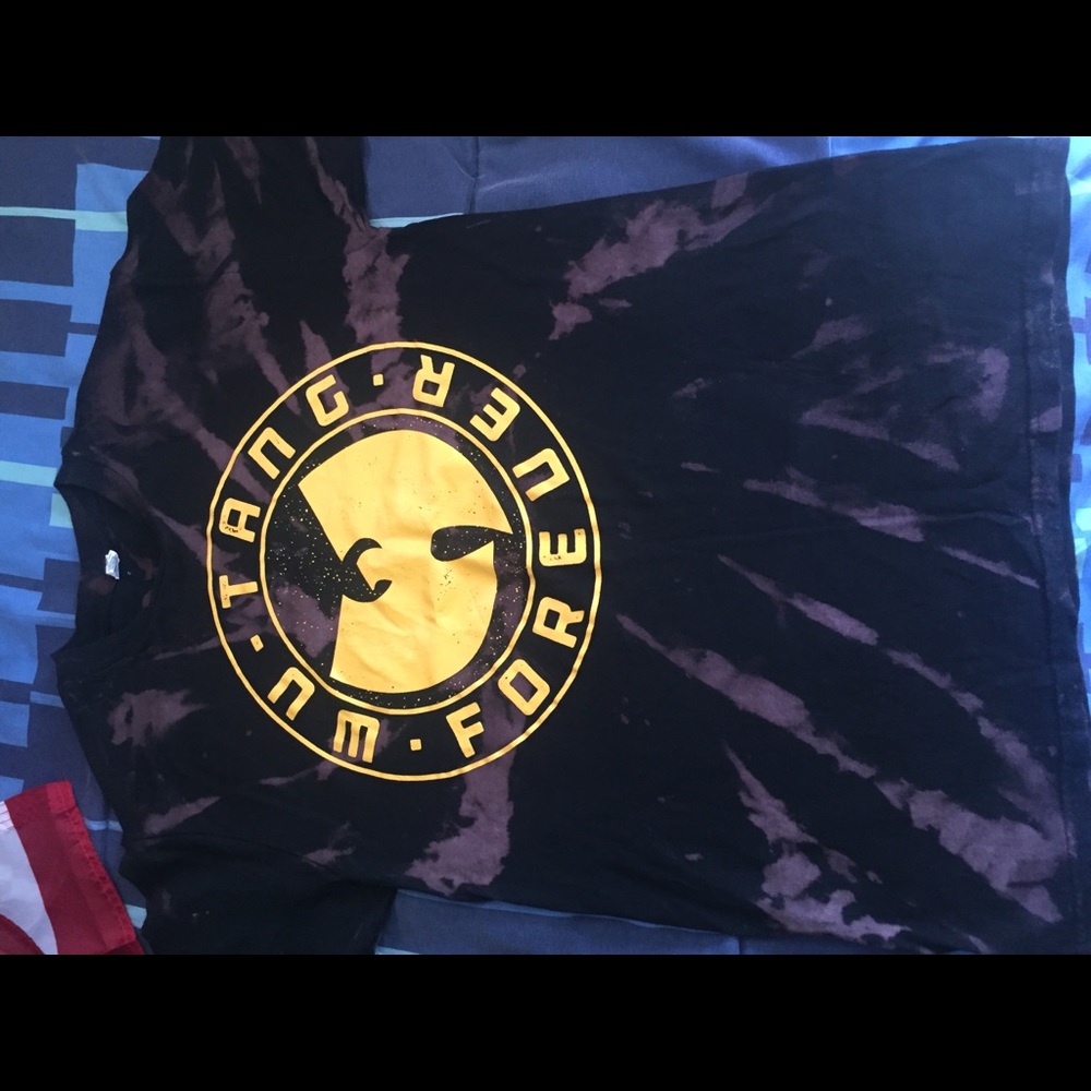 Wutang clan shirt bleach custom